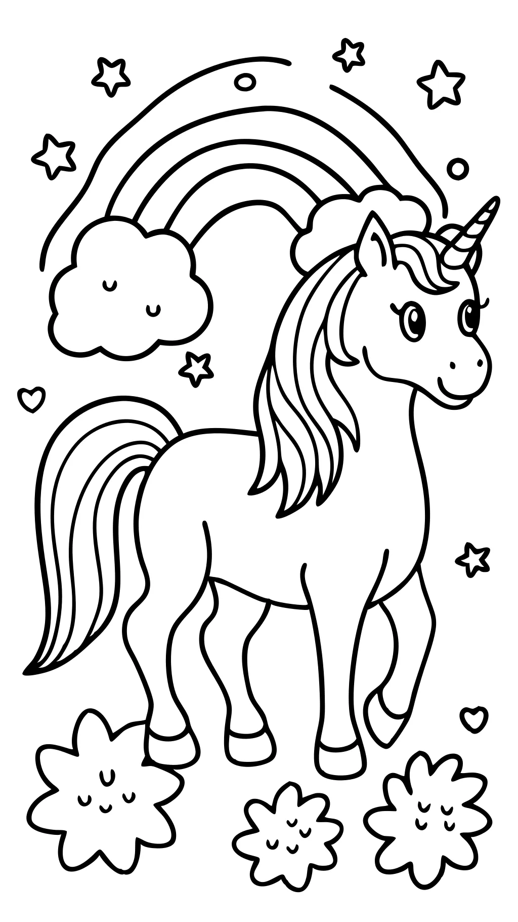 coloring pages for unicorn